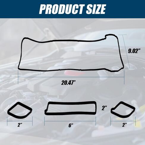 VS50639R1 Valve Cover Gasket, Engine Valve Cover Gasket, Valve Gasket Compatible with Ford Focus Ranger Escape Fusion, Mazda 3 5 6 Tribute MX-5, Mercury Mariner Milan, Lincoln MKZ in Saudi Arabia