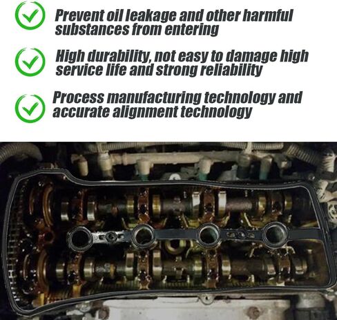 Valve Cover Gasket Set, Valve Cover Seal Gasket, Gasket Sets Compatible with Toyota Camry Corolla Highlander Matrix Rav4, Replace VS50530R, 11213-0H010, 11213-28021, VS50362, JN2424, 0361639 in Saudi Arabia
