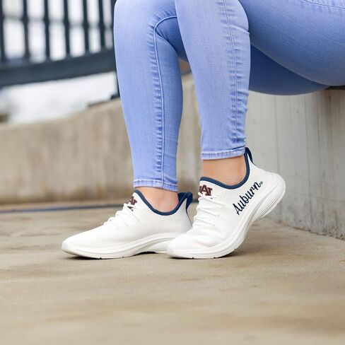FOCO Auburn Tigers NCAA Womens Midsole White Sneakers - 8 in Saudi Arabia