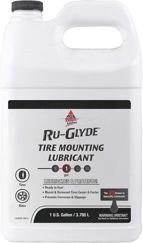 مادة تشحيم مطاطية لتركيب الإطارات من Ru-Glyde، زجاجة سعة 1 جالون، مطاط الإطارات المتجدد، سهولة وضع خرز الإطارات، تلبيس الإطارات، مادة تشحيم الإطارات، ملحقات تغيير الإطارات in Saudi Arabia