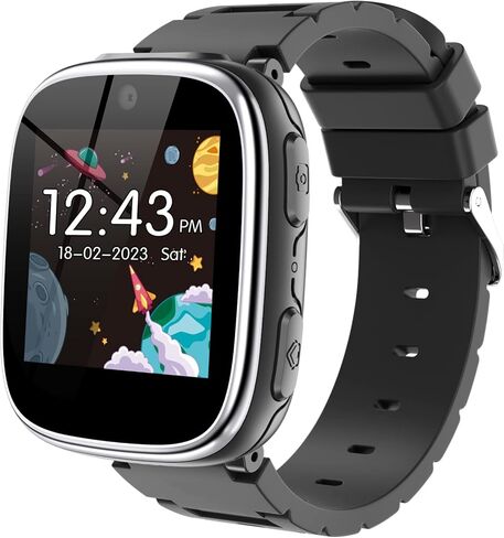 4G Kids Smart Watch Phone GPS, Smartwatch for Boys Girls Ages 4-12 Years with Video Call Chat Class Mode SOS Camera Alarm Games Parental App Touch Watch Gifts for Children (Includes SIM Card) Pink in Kuwait