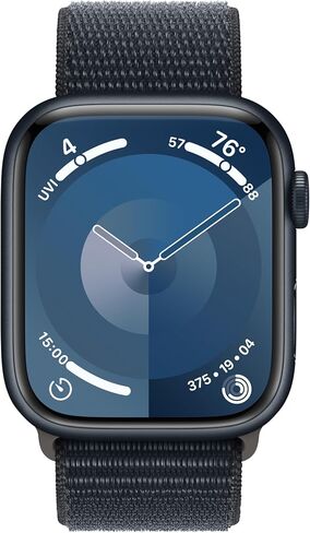Apple Watch Series 9 [GPS 45mm] Midnight Aluminum Case with Midnight Sport Loop (Renewed Premium) in Saudi Arabia