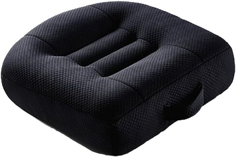 وسادة مقعد السيارة لزيادة الارتفاع، شبكة قابلة للتنفس، مثالية لمكتب السيارة، المنزل، تستخدم طوال العام، أسود in Kuwait