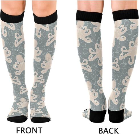 1 Pair Compression Socks 20-30mmHg Knee High Women Socks Tube Athletic Stockings for Medical Nurse Winter Travel in Saudi Arabia