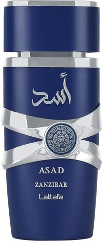Lattafa Asad Zanzibar for Men Eau de Parfum Spray. 3.4 Ounce in Saudi Arabia