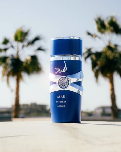 Lattafa Asad Zanzibar for Men Eau de Parfum Spray. 3.4 Ounce in Saudi Arabia