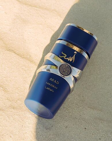 Lattafa Asad Zanzibar for Men Eau de Parfum Spray. 3.4 Ounce in Saudi Arabia