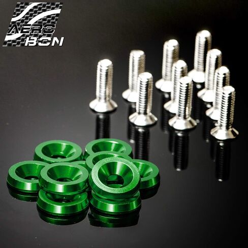 20 Pieces CNC Billet Aluminum Washer Kit for Bumper Fender Washer, Bumper Washer Bolt, License Plate, Engine Bay Dress Up (Red) in Saudi Arabia