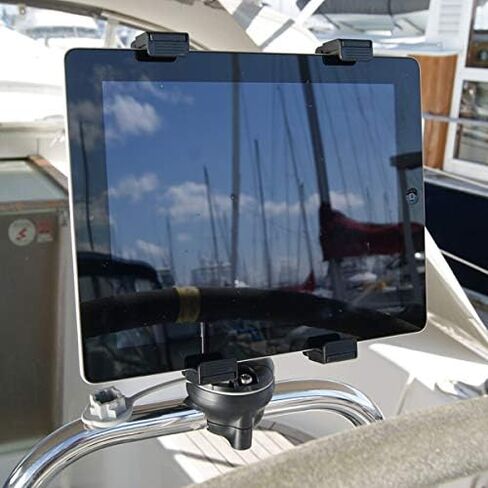 RAILBLAZA Kayak RailMount لقضبان دائرية أو مربعة مقاس 19-25 مم (.75-1 بوصة) مع شريط قبضة ذاتي اللصق لسهولة التركيب، (أسود) in Kuwait