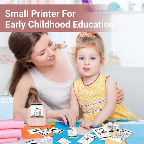Print Pod T02 Mini Thermal Sticker Printer with 1 Paper Roll, Bluetooth Pocket Note Printer for Giftware, Journal, Note, Plan, Early Education in Saudi Arabia