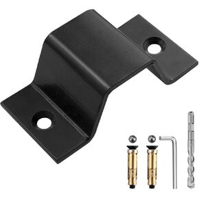 Security Ground Anchor with Carbide Drill Bit, Floor or Wall Anchor for Securing Motorcycles, Bicycles, Scooters, Heavy Duty Alloy Steel Ground Anchor Permanent Locking Point, Black