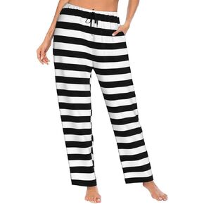 Women Pajama Pants Pjs Bottoms With Pockets Drawstring Sleep Lounge Pants For Women
