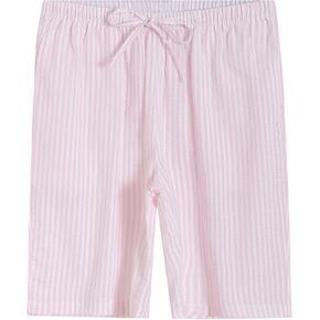Latuza Women's Cotton Bermuda Long Pajama Shorts Seersucker PJ Sleep Shorts