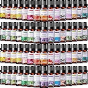 Nuanchu 26 Pcs Essential Oils Set 10ml Natural Essential Oils Aromatherapy Kit for Diffuser Humidifier Aromatherapy-Oils for Candle Bath Bombs Making