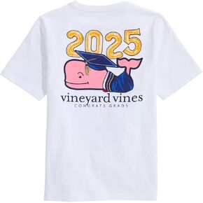 vineyard vines Boys' 2025 Graduation Whale Short-Sleeve Pocket Tee