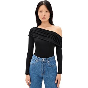 Alice + Olivia Women's Mollie قبالة كتف مستودع ثونغ القابل للتحويل