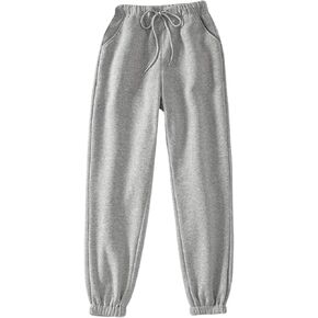 SOLY HUX Women's Drawstring Waist Sweatpants Elastic Outdoor Running Jogger Pants with Pockets