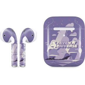 ملصق صوتي من Skinit متوافق مع Apple AirPods مع حافظة شحن لاسلكية - تصميم مرخص رسميًا من Warner Bros Steve Universe Free Falling in Kuwait