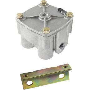 World American WA65104 R12 Air Brake Relay Valve 4.0 PSI 1S/4D يحل محل Benedix 065104 ، 102165 ، OE ما بعد البيع ، Mack ، Automann ، Freightliner