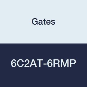 Gates 6C2AT-6RMP حقل الحقل typeable to typ لخرطوم G2 ، سلكان ، أنبوب الذكور NPTF ، 30 مقعد مخروط ، 3/8 "معرف