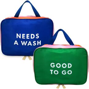 kate spade new york Laundry Bag to Organize Suitcase, Two Sided Packing Cube for Clean and Dirty Clothes, Good to Go
