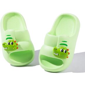 Toddlers Boys & Girls Slides Cute Animals EVA Lightweight Slip-On Kids Slippers for Indoor Outdoor