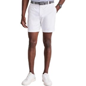 vineyard vines Men's 7 Inch On-The-Go Shorts, White Cap