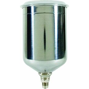 Tekna 702576 900cc Gravity Feed Aluminum Cup with Plastic Push-On Lid