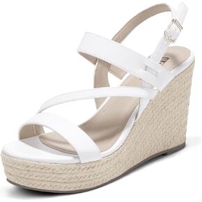 idifu in4 espadrille Wedge Sandals for Women Platform أسافين الكعوب الزفاف للسيدات مفتوحة اصبع القدم الصنادل الأنيقة المريحة في الصيف حزام strappy عالي الكعب الأوتاد