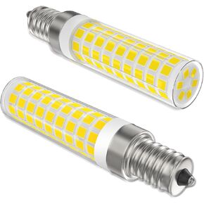 E12 LED لمبة عكس الضوء، 100 واط لمبة الشمعدانات المكافئة C7، 6000K ضوء النهار الأبيض، 10W 1000 Lumen T6 E12 لمبات الإضاءة للثريات، مروحة السقف، الإضاءة المعلقة، مصباح الملح، 6 عبوات