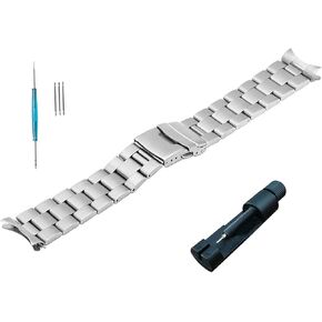 20mm Curved End Stainless Steel Watch Band Replacement for Citizen BN0150-28E BN0150-10E BN0151-17L BN0151-09L Strap Metal Bracelet