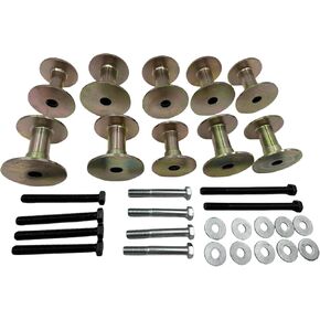 مجموعة أجهزة Mount Body ذات 40 عبوة متوافقة مع 1980-1996 Ford Bronco 4WD Fits لـ Prothane 6-107 (BL أو RD)