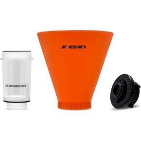Mishimoto Screw-On Oil Funnel Set, Compatible with BMW & Mercedes, Spill Proof 3-Piece Kit