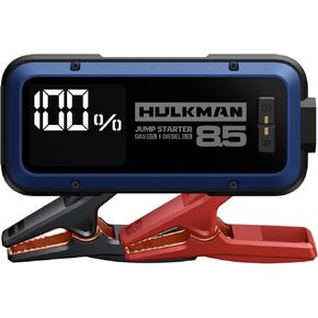 Hulkman Alpha85,Cobalt Blue, 2000A 74Wh Smart Jump Starter, 12V Portable Car Battery Booster with 3.3" Display, USB-C Power Pack,Includes 65W Wall Charger,Jumper Cables for up to 8.5L Gas/6.0L Diesel
