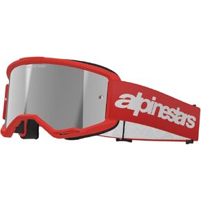 Alpinestars Vision 3 MX ATV MTB Off Road Goggle (Black - Mirror Silver Lens)