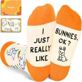 HAPPYPOP Easter Gifts for Girls - Bunny Socks Kids, Rabbit Gifts for Teen Boys