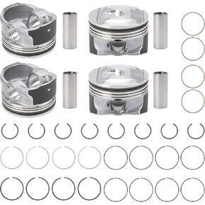 Engine Piston & Rings Set Compatible with Cadillac ATS CTS XT5 XTS CT6 Chevy Camaro Equinox Malibu Buick GL8 ES Regal Envision Lacrosse GMC Terrain Replacement for 12652809 12569638 89018107