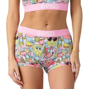 PSD Women's Spongebob Squarepants Boy Shorts - Full Coverage Women's Underwear - Comfortable Stretch Panties for Women in Kuwait