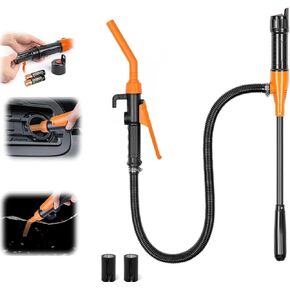 Upgraded Portable Power Battery Pump, 2025 New Battery Operated Electric Siphon Pump Fuel Transfer Pump, Easy to Use Gas Pump Portable Battery Pump for Gas, Fuel, Diesel, Water Transfer.