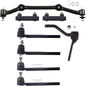 8 Pcs Suspension Kit - Fit for Isuzu Hombre 1997-2000,for GMC Jimmy 1996-2001, Include - 2WD Front Center Link Idler Arm Inner Outer Tie Rod End Adjustment Sleeves OE# K6187T DS1047