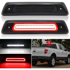 Smoked Lens LED 3rd Third Brake Light Replacement for 2009-2014 F150 & Rapt0r Model, IP67 Waterproof Rear Cab High Mount Stop Lamp with Sealing Gasket, Ventilation Holes