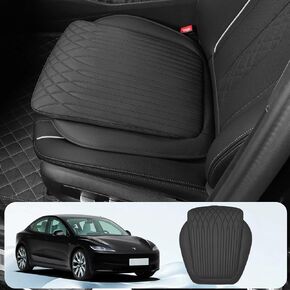 وسادة مقعد السيارة لإكسسوارات تسلا ، وسادة مقعد السيارة المصممة ل Tesla Cybertruck Model 3 Model Y Model X Model S (أسود)