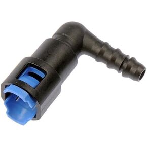 Dorman 800-091.5 5-Fuel Line Quick Connector 90 Degree Angle 3/8In Steel To 5/16 Nylon Tubing, 5 Pack Universal Fit
