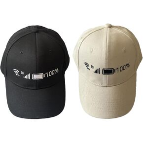 Vibrant Energy VS Poor Condition: Personalized Signal and Battery Baseball Cap