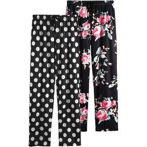 Orrpally Women Lounge Pants Plaid Pajama Pant Sleep Bottoms Pj Pant with Pockets 2-Pack