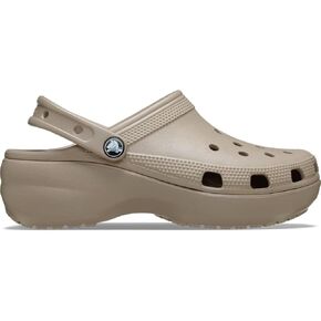 Crocs Women's Classic Platform Clog, Taupe, 7