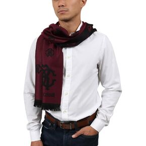 Roberto Cavalli ESZ051 02000 Red Wool Blend Logo Mens Mens for Mens