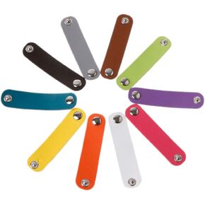 10 Pcs Leather Scarf Buckle Silk Scarf Clasp Clip Neckerchief Wrap Holder for Women Ladies