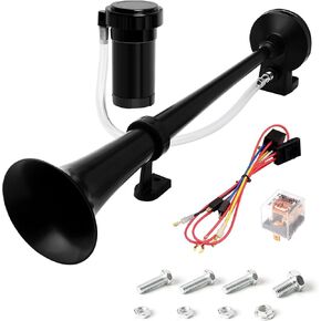 2025 Upgraded 12V 600DB Air Horn, Loud Horn for Truck Train Horn Kit with Air Compressor for Any 12V Trucks Pickup Jeep Motorcycle SUV Cars Trains Boats