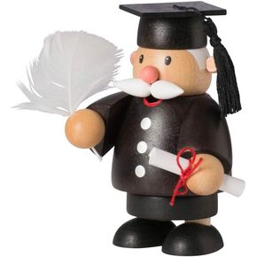 Incense Smoking Figurine, Graduate, 10 cm, Wood, Multicolour, One Size